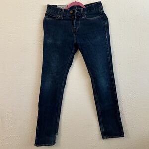 Straight leg dark blue jeans from Hollister
size 29 W x 32 L